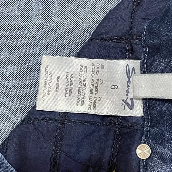 Seven7 Jeans Tummyless Women Size 6 - Picture 5 of 8